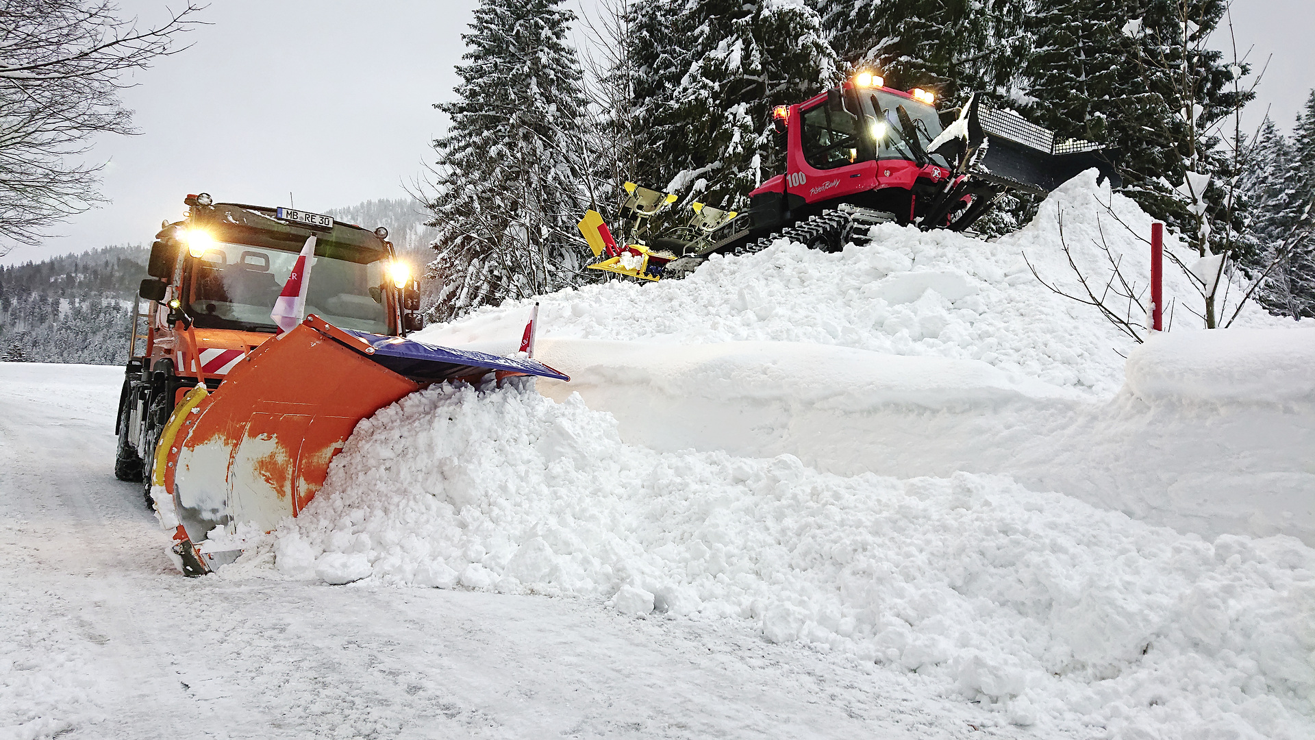 Unimog im Winterdienst: Kampf dem Schnee