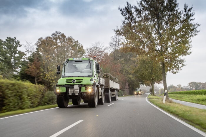 Mit insgesamt zwölf Unimog für die Transportlogistik bei Mählmann Gemüsebau