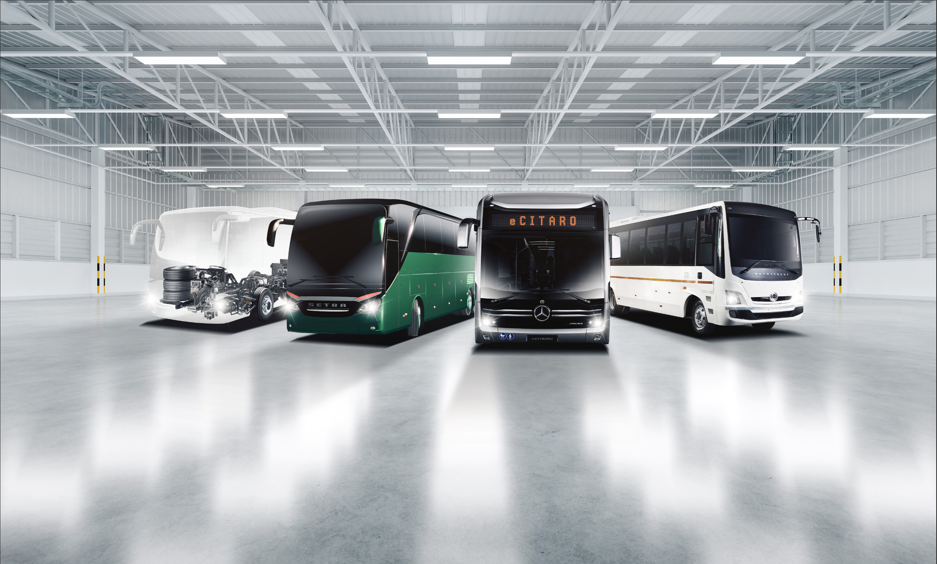 Family Shot Daimler Buses