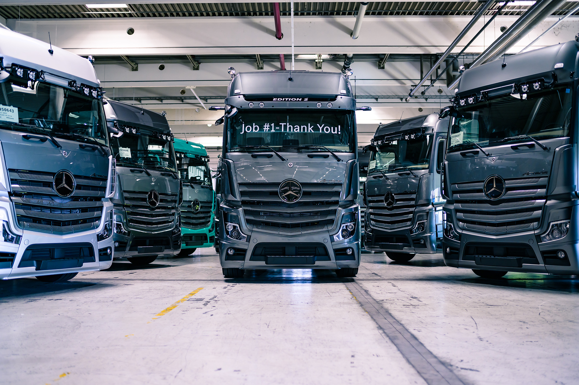 Job #1 Actros Edition 2 Mercedes-Benz Actros Edition 2 – The first of 400 Highway Stars is completed