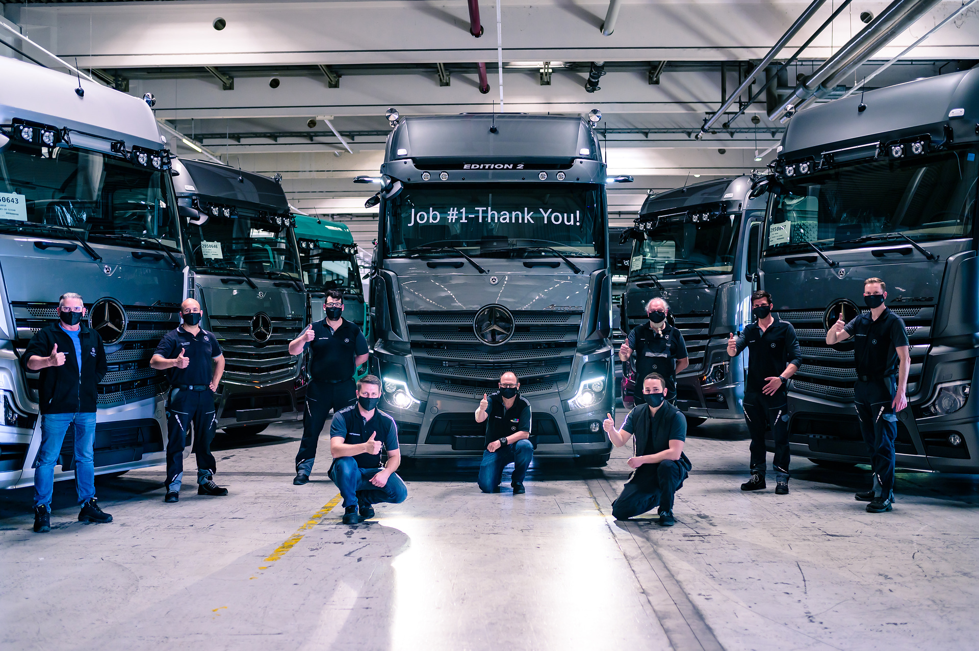 Job #1 Actros Edition 2 Mercedes-Benz Actros Edition 2 – The first of 400 Highway Stars is completed