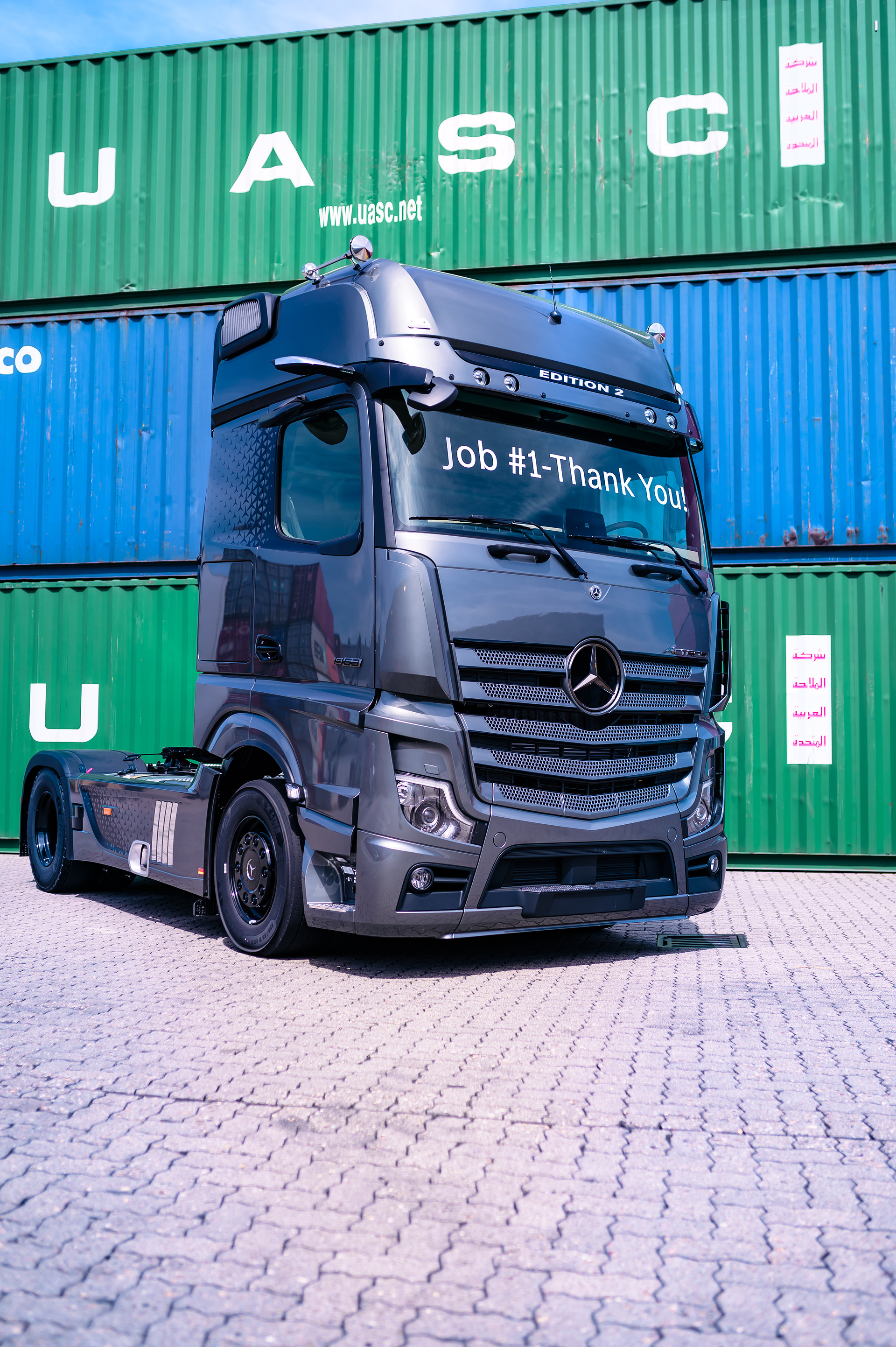 Job #1 Actros Edition 2 Mercedes-Benz Actros Edition 2 – The first of 400 Highway Stars is completed