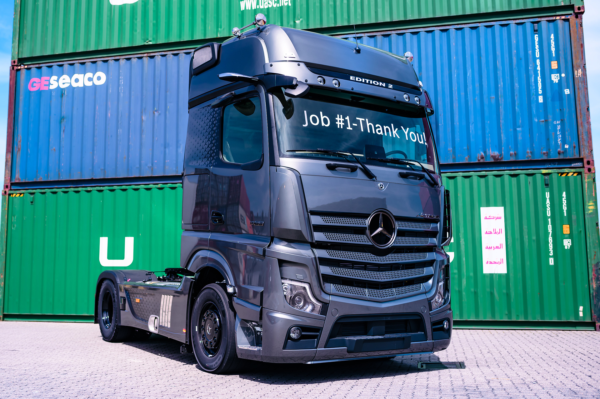 Job #1 Actros Edition 2 Mercedes-Benz Actros Edition 2 – The first of 400 Highway Stars is completed