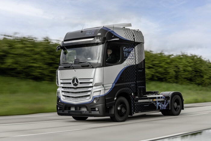 Daimler Trucks startet intensive Tests seines Brennstoffzellen-Lkw