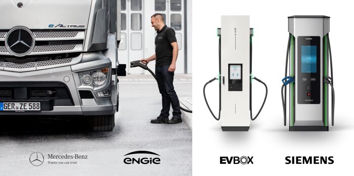 E-Mobility: Mercedes-Benz Trucks establishes a strategic charging infrastructure partnership with Siemens Smart Infrastructure, ENGIE and EVBox Group