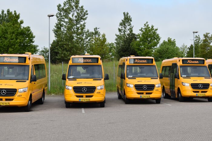 13 Mercedes-Benz Sprinter City 45 für die Schülerbeförderung auf den dänischen Inseln Lolland und Falster