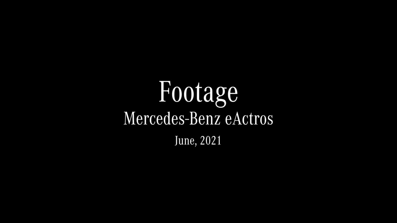Footage: Mercedes-Benz eActros