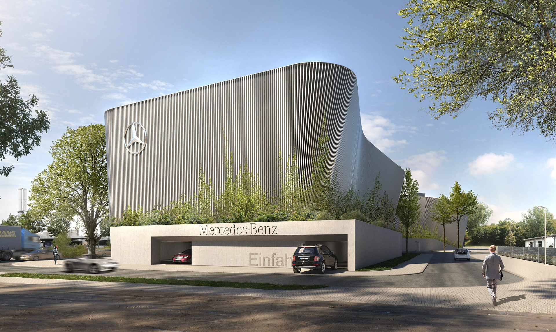 Spatenstich für 470 neue Parkplätze: Mercedes-Benz Werk Mannheim baut neues Parkhaus für Mitarbeiter Spatenstich für 470 neue Parkplätze: Mercedes-Benz Werk Mannheim baut neues Parkhaus für Mitarbeiter