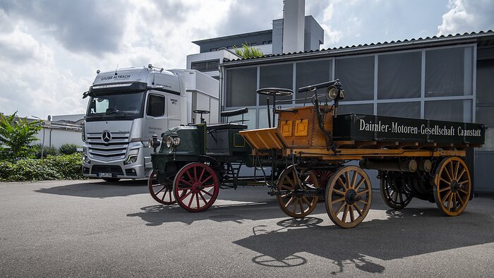 Pünktlich zum 125-jährigen Lkw-Jubiläum: 275 Jahre Truck-Geschichte auf dem Weg nach England