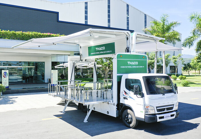 126 FUSO Canter Leicht-Lkw für vietnamesische Covid-19-Impfkampagne
