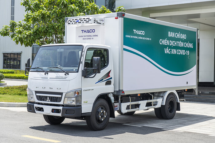 126 FUSO Canter Leicht-Lkw für vietnamesische Covid-19-Impfkampagne