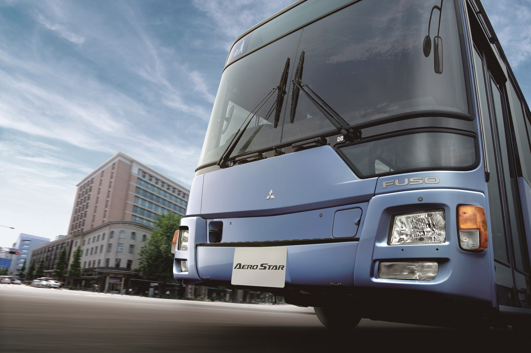 Aero Star_front image Mitsubishi Fuso launches a new model of the Aero Star city bus
