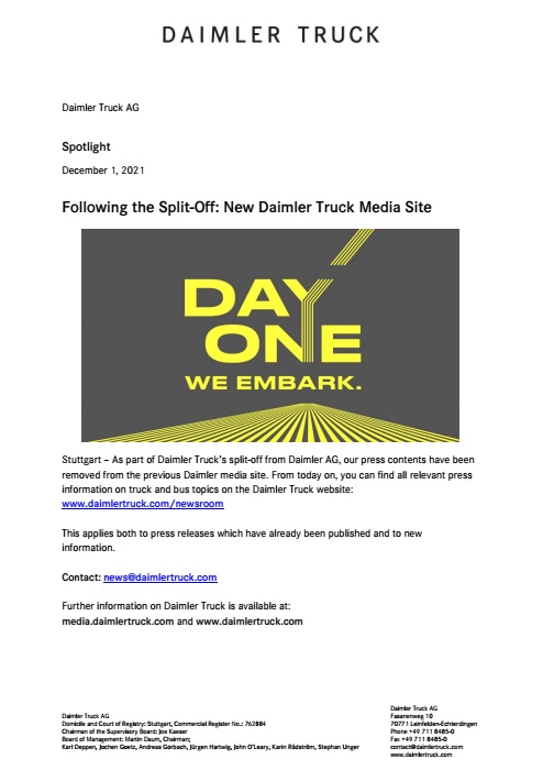 Daimler Truck Financial Services starts business