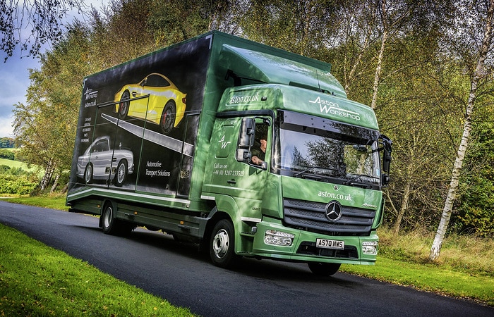 Mercedes-Benz Atego transports valuable freight