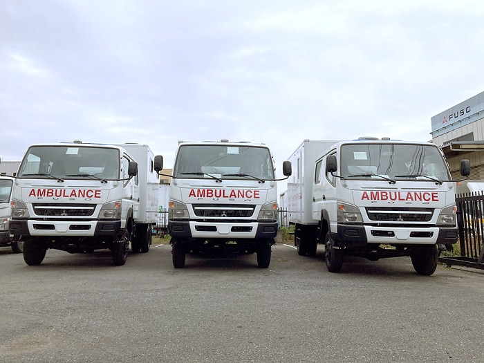 Mitsubishi Fuso to ship 10 light-duty Canter trucks to support medical care in Tajikistan
