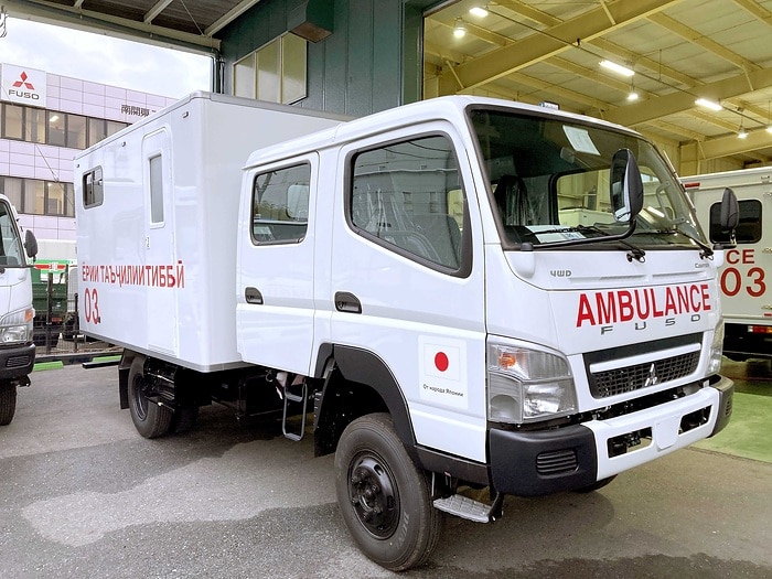 Mitsubishi Fuso to ship 10 light-duty Canter trucks to support medical care in Tajikistan
