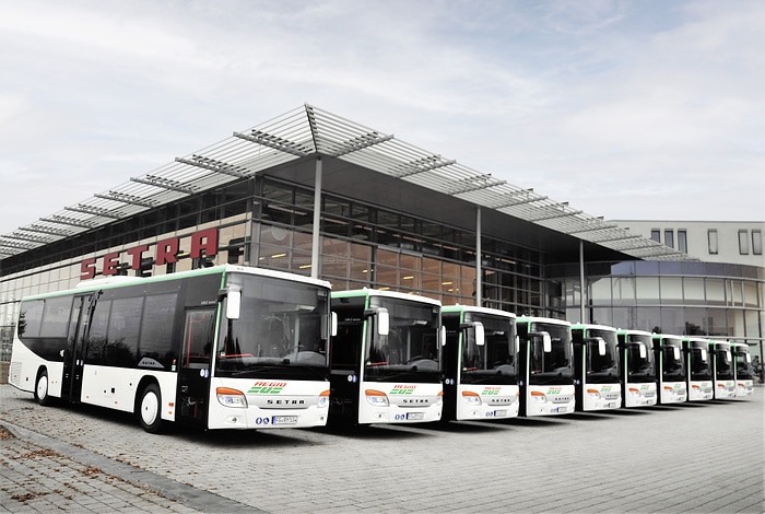 35 Setra für drei Unternehmen