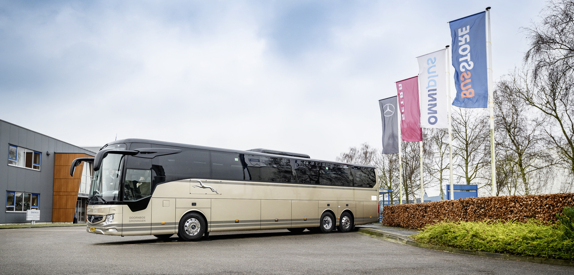Going the distance: three luxuriously fitted Mercedes-Benz Tourismo L coaches for the Dutch company Autobusbedrijf Doornbos