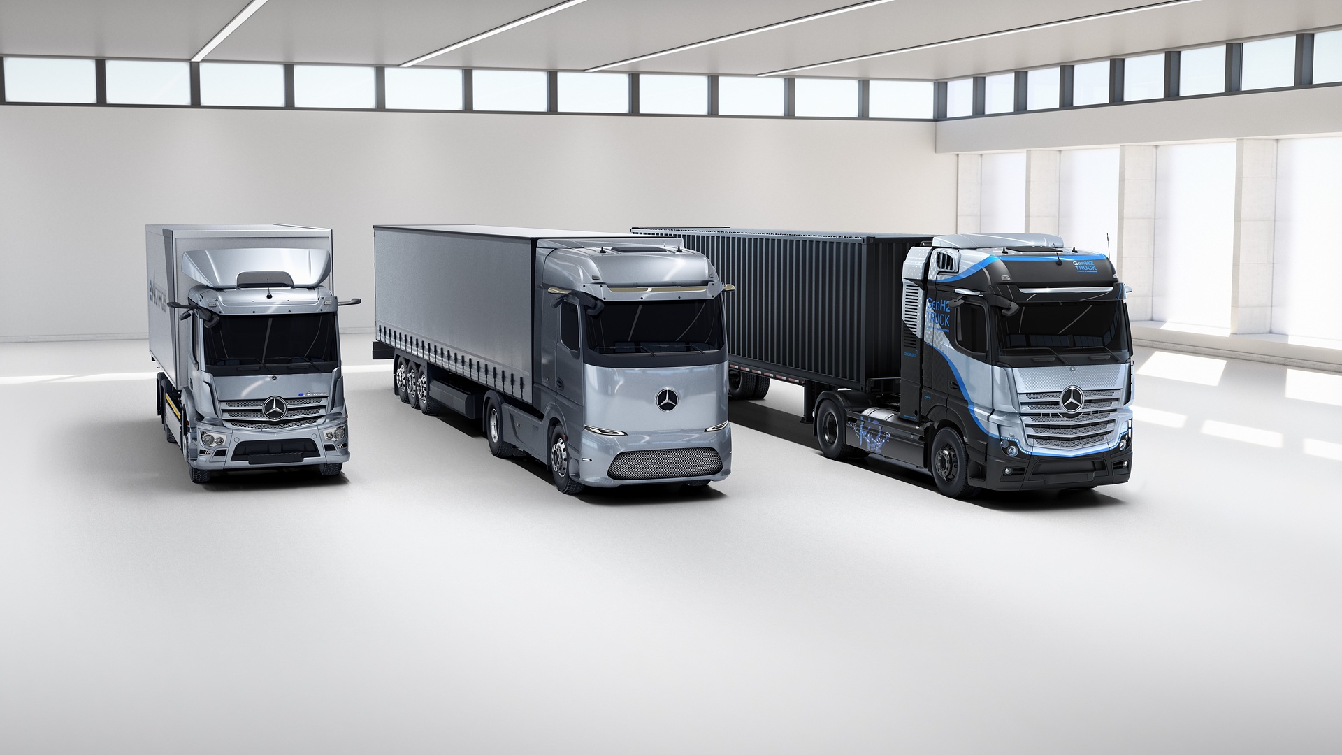 Daimler Truck setzt Elektrifizierung des Produktportfolios konsequent um Diskussion Batterie vs. Wasserstoff: Daimler Truck setzt mit beiden Technologien konsequent auf Doppelstrategie