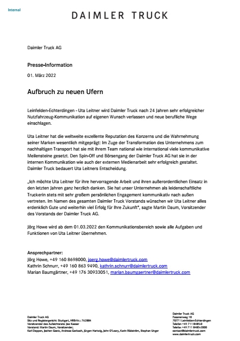 Aufbruch zu neuen Ufern