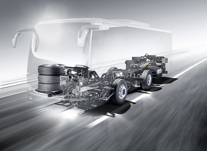 Extensive upgrade for the Mercedes-Benz OC 500 bus chassis