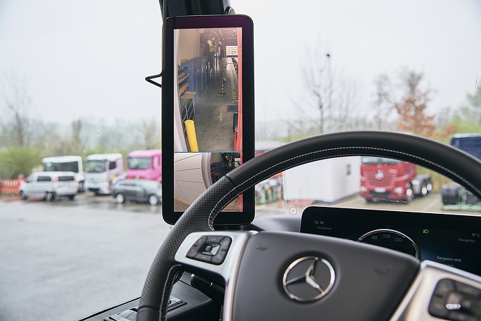 Second generation of MirrorCam: Mercedes-Benz Trucks is evolving some important details of the mirror camera system