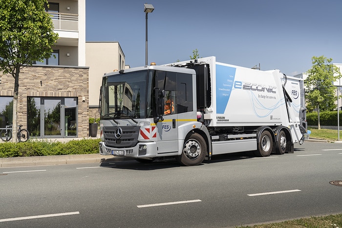 Finale Testphase vor Serienstart: Mercedes-Benz eEconic beweist sich in der Kundenerprobung im Rhein-Main-Gebiet