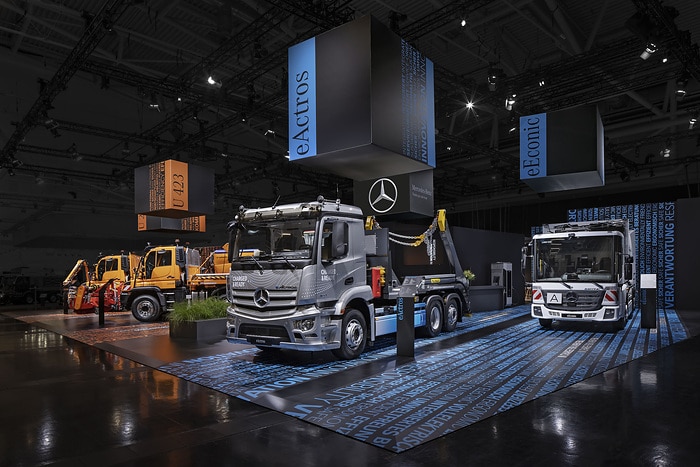 Mercedes-Benz Trucks präsentiert auf der IFAT 2022 in München nachhaltige kommunale Mobilitätslösungen