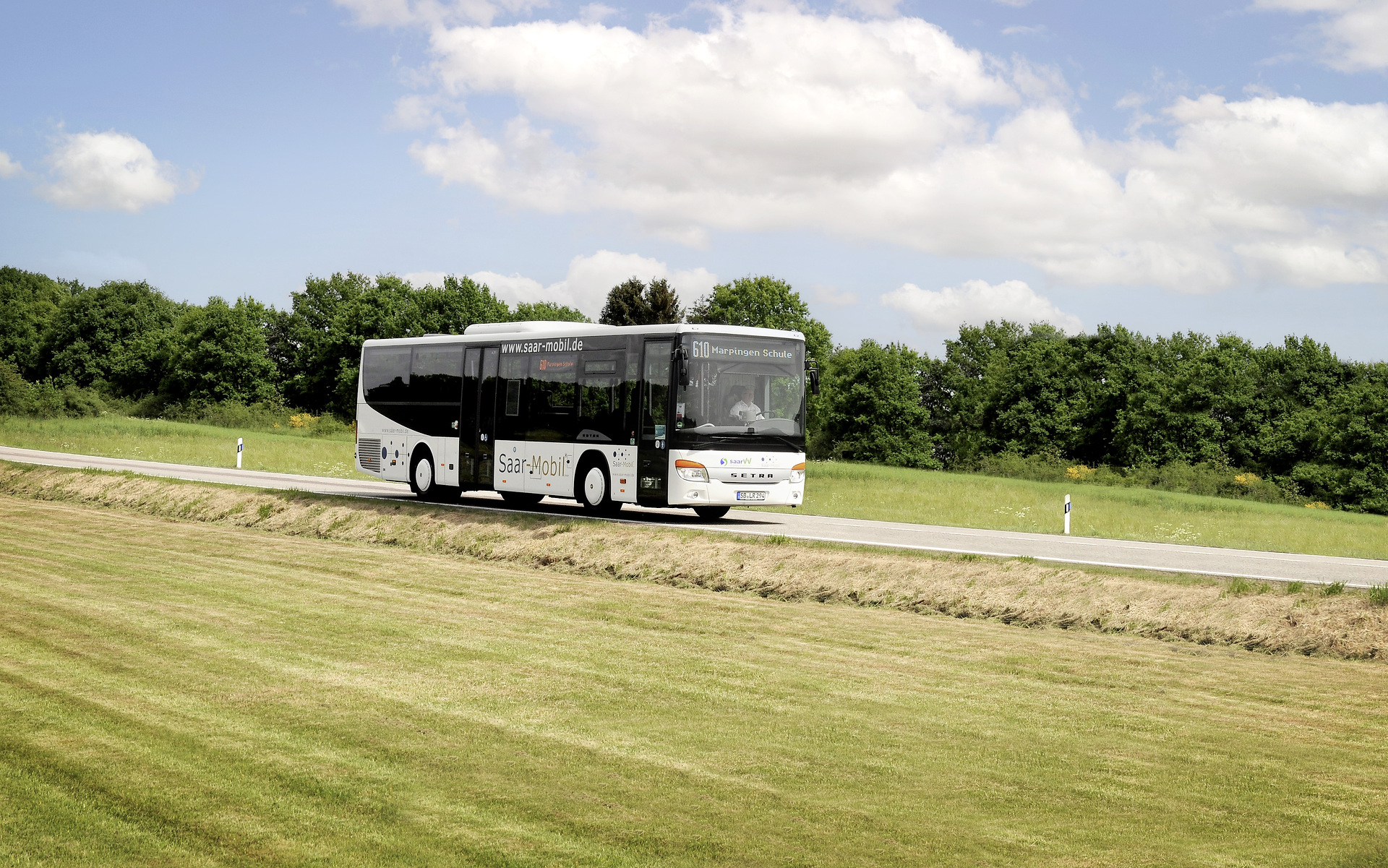 Die S 415 LE business der Saar-Mobil GmbH & Co. KG werden auf Linien im Landkreis St. Wendel eingesetzt. Saar-Mobil vergrößert Setra Flotte