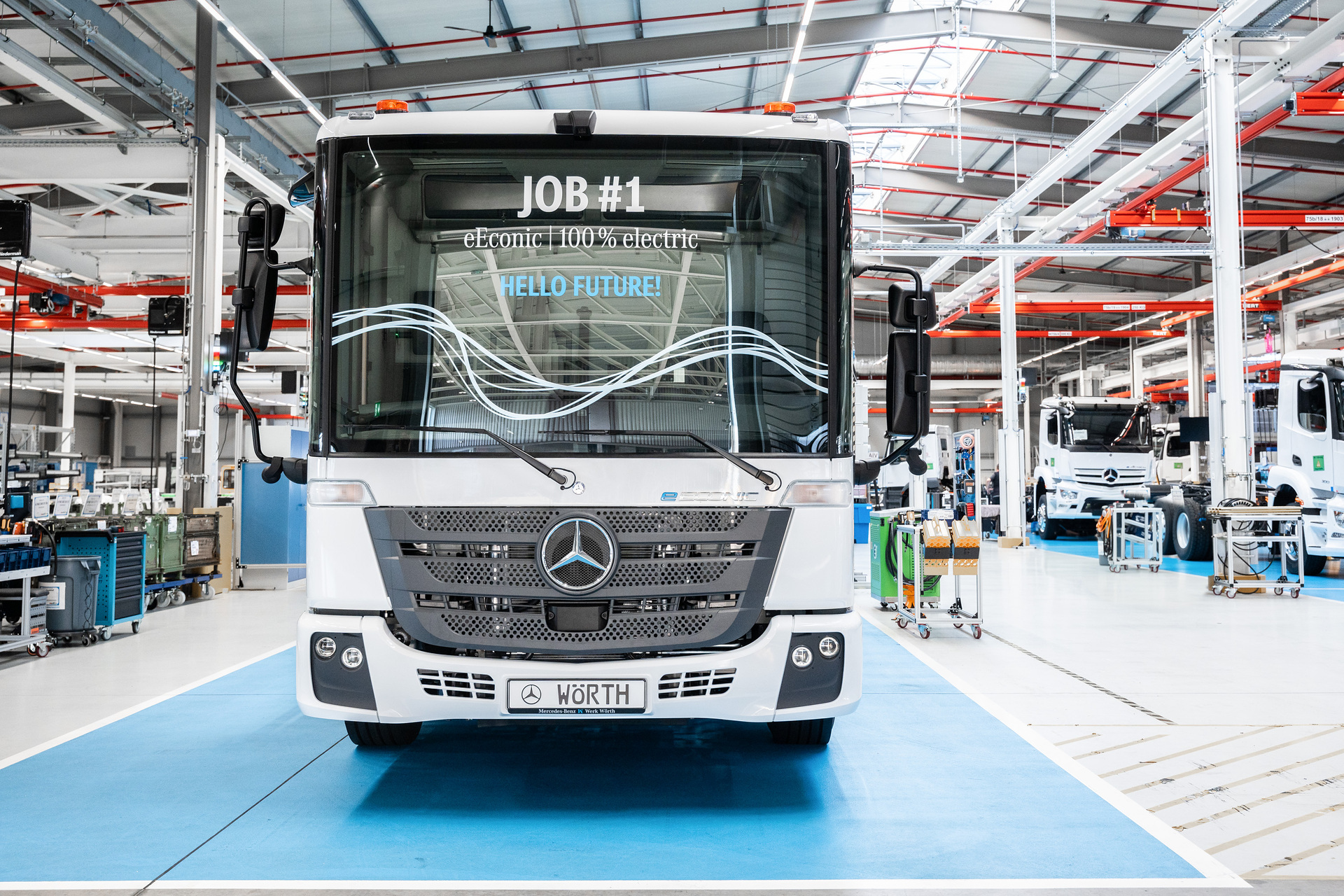 Elektrisch in Serie: Der Mercedes-Benz eEconic rollt ab sofort im Werk Wörth vom Band