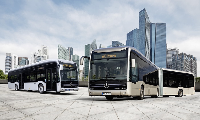 Sterne funkeln in Hamburg 100. Mercedes-Benz eCitaro an die Hamburger Hochbahn AG ausgeliefert