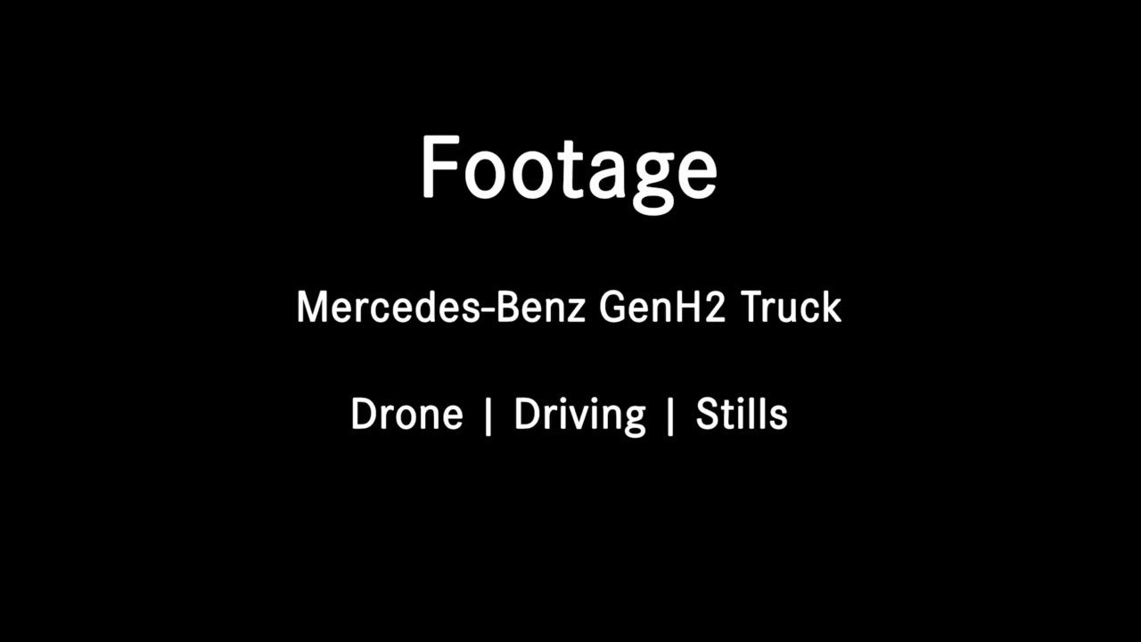 Mercedes-Benz GenH2 Truck Footage 2022