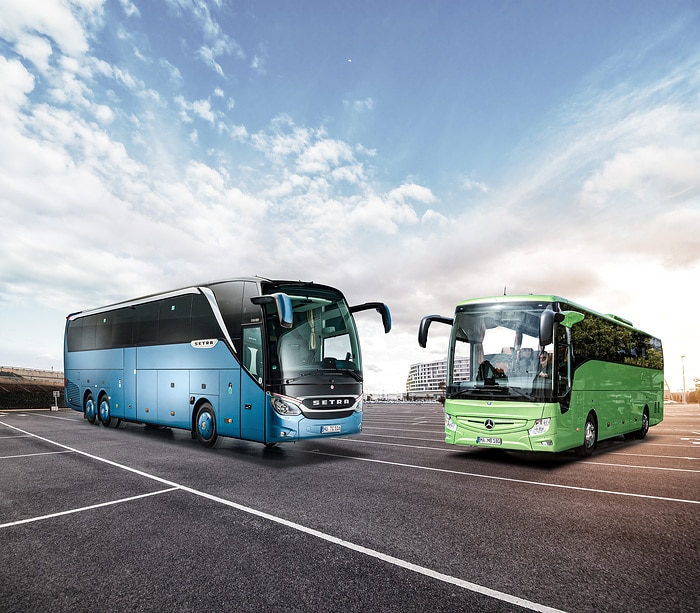 Top-Reisebusse für die beste Liga: Jeder zweite Fußball-Erstligist setzt auf einen Bus von Daimler Buses