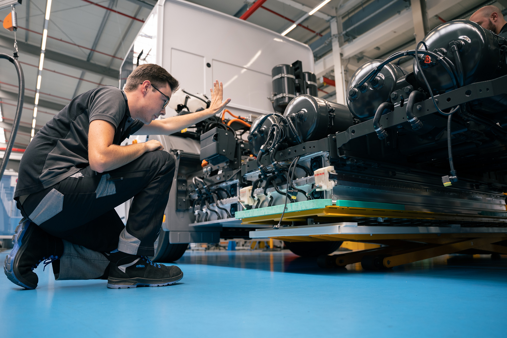 Elektrisch in Serie: Der Mercedes-Benz eEconic rollt im Werk Wörth vom Band Produktion eActros und eEconic