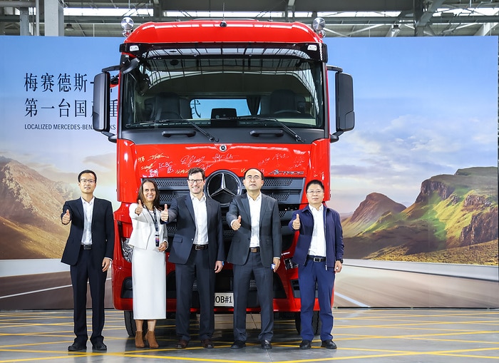 Daimler Truck erreicht wichtigen Meilenstein in China mit dem Start der lokalen Produktion von Mercedes-Benz Lkw für den chinesischen Markt