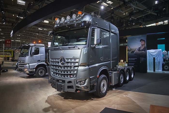 Mercedes-Benz Trucks präsentiert auf der bauma 2022  innovative Lkw für einen nachhaltigen und sicheren Bauverkehr