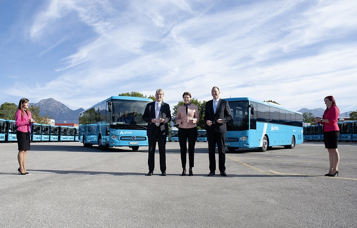 Best connections: 65 Mercedes Benz Intouro intercity buses link Slovenian cities and towns