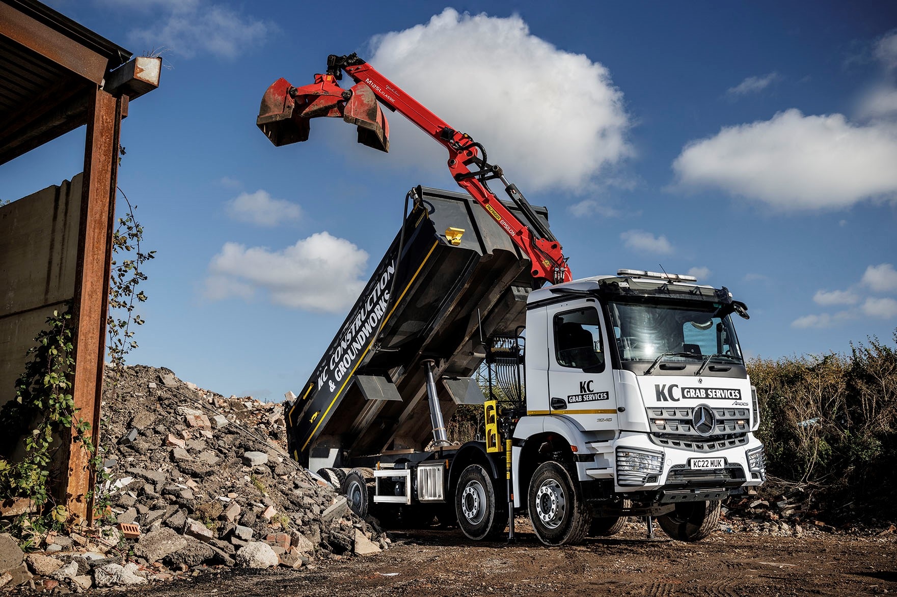 Mercedes-Benz Arocs überzeugt im harten Einsatz Mercedes-Benz Arocs überzeugt im harten Einsatz