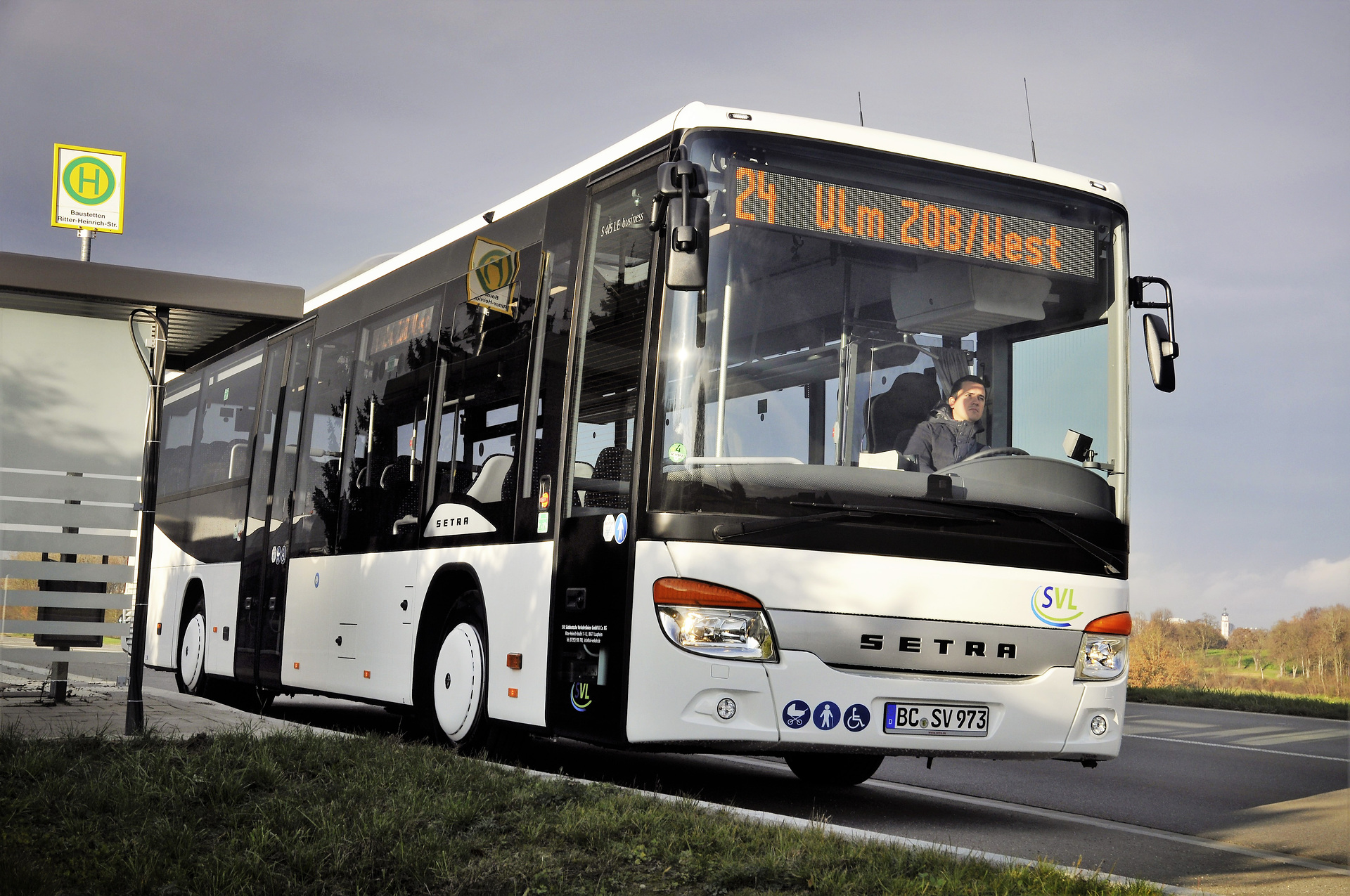 Setra SVL With the Setra to the new ICE station
