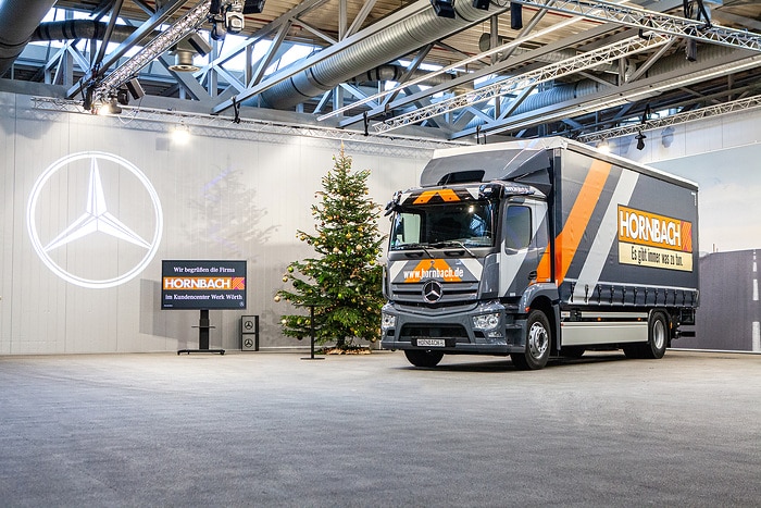 Yippiejaja Yippie Yippie… E! Mercedes-Benz eActros elektrisiert Hornbach