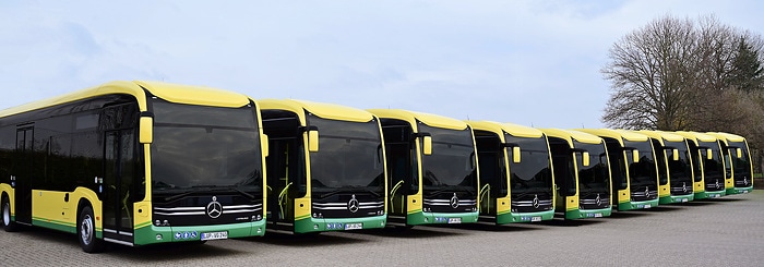 Mercedes-Benz eCitaro electrifies inter-city routes: 45 electric buses delivered to the VLP transport company in Mecklenburg-Western Pomerania