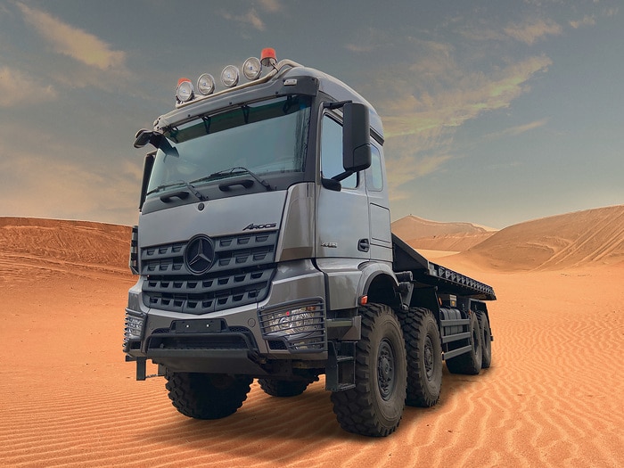 Gebaut für logistische und taktische Herausforderungen: Mercedes-Benz Special Trucks zeigt auf der IDEX 2023 in Abu Dhabi maßgeschneiderte Nutzfahrzeuge für anspruchsvolle Einsätze auch unter extremen Bedingungen