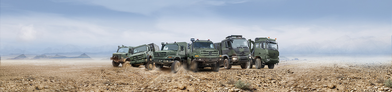 Built for logistical and tactical challenges: Mercedes-Benz Special Trucks will be showcasing tailor-made military trucks for demanding operations even under extreme conditions at IDEX 2023 in Abu Dhabi Built for logistical and tactical challenges: Mercedes-Benz Special Trucks will be showcasing tailor-made military trucks for demanding operations even under extreme conditions at IDEX 2023 in Abu Dhabi