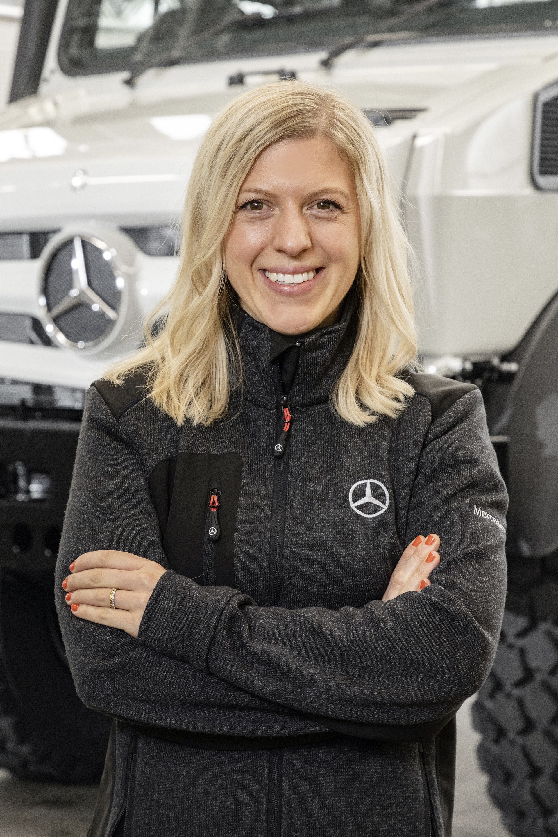 Franziska Cusumano, Head of Mercedes-Benz Special Trucks & Custom Tailored Trucks (CTT) Built for logistical and tactical challenges: Mercedes-Benz Special Trucks will be showcasing tailor-made military trucks for demanding operations even under extreme conditions at IDEX 2023 in Abu Dhabi