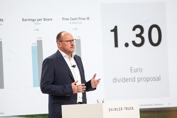 Daimler Truck hat Umsatz, operatives Ergebnis (EBIT), bereinigte Umsatzrendite und Free Cash Flow