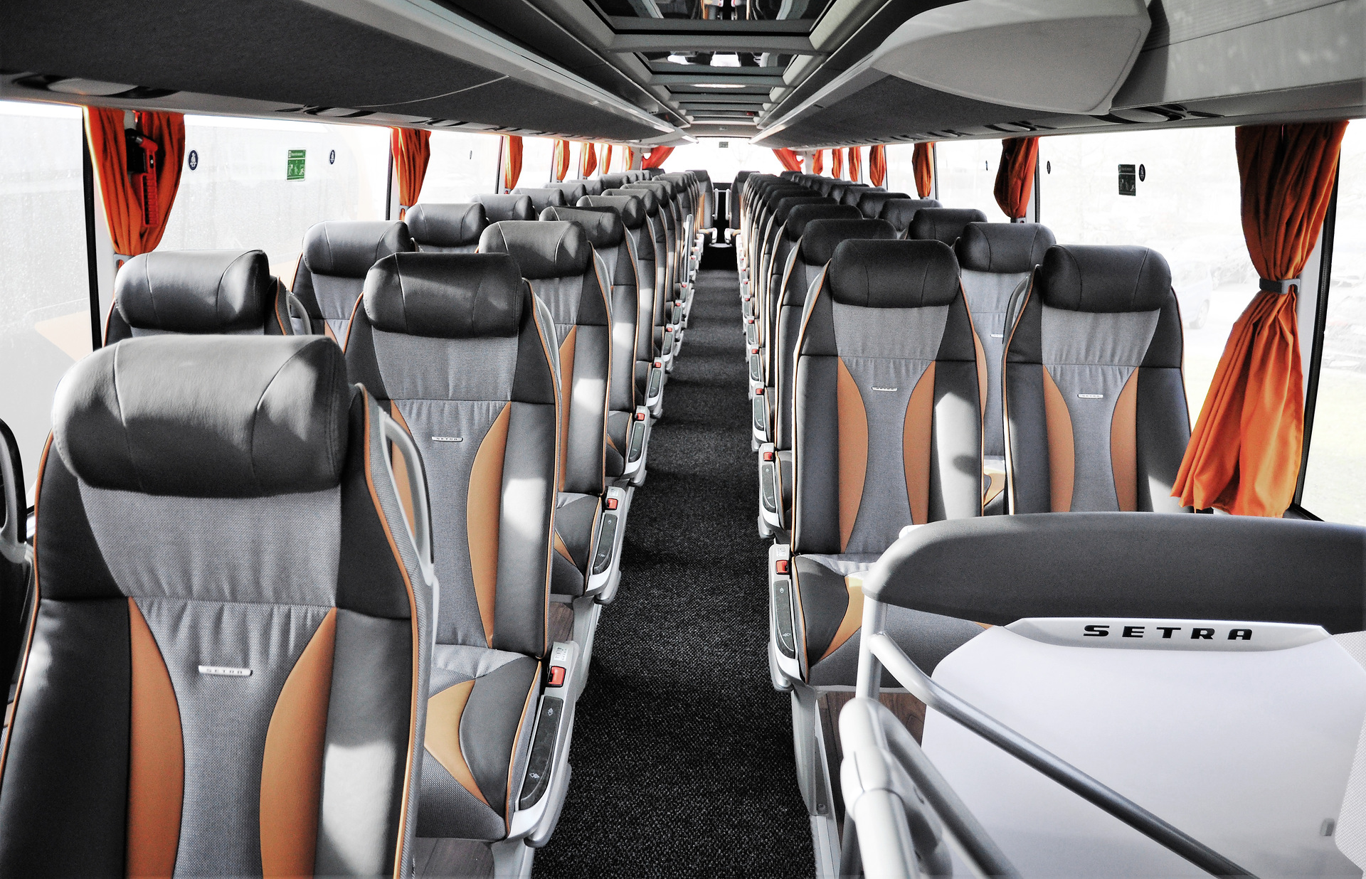 The Setra S 531 DT double-decker bus offers space for 78 passengers. Five Setra motorcoaches for “Voyages Vandivinit”, Luxembourg