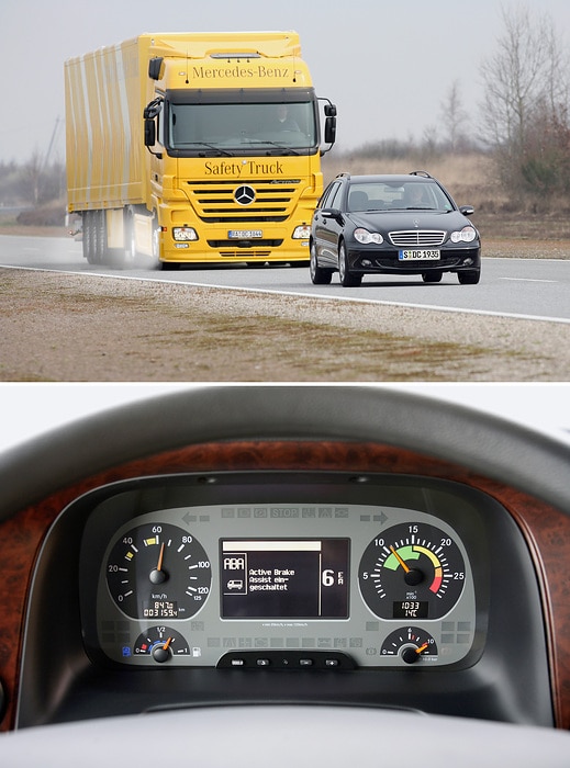 One million Active Brake Assist emergency braking assistants sold: Daimler Truck celebrates milestone for safety in trucks and buses