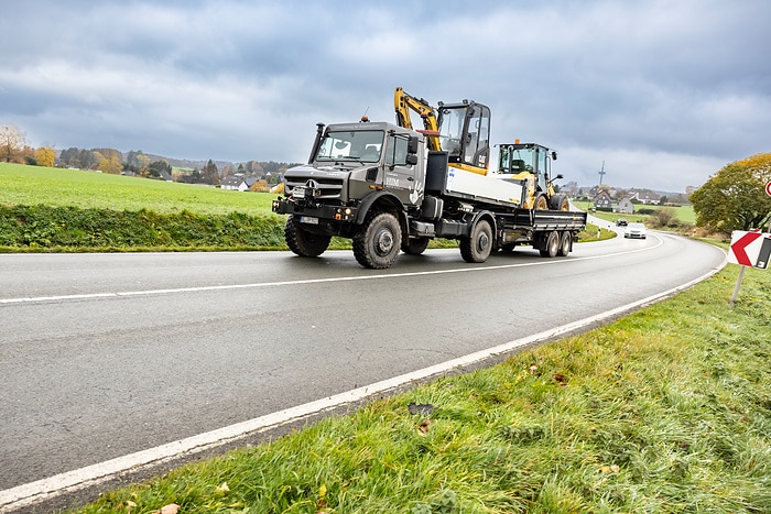 Mercedes-Benz Unimog U 5023 auf der Demopark 2023: bewährter Katastrophenhelfer für Städte und Kommunen in extremen Wettersituationen