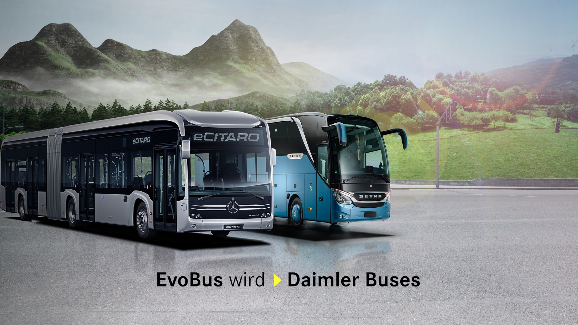 Change of name: EvoBus becomes Daimler Buses – the company will benefit from brand awareness in the future Change of name: EvoBus becomes Daimler Buses – the company will benefit from brand awareness in the future