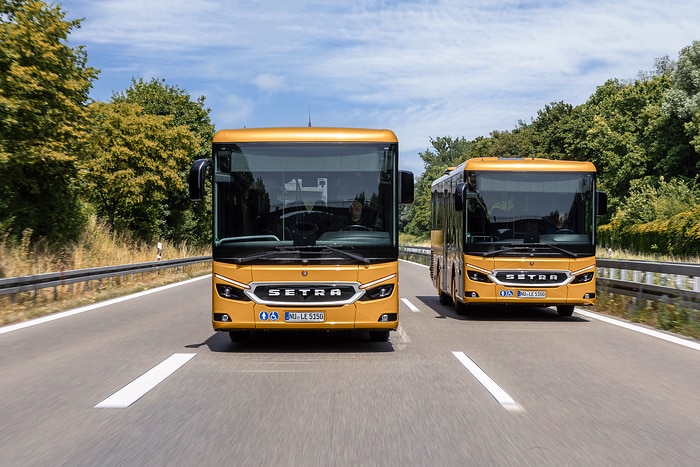 Pressefahrt Schwäbisch Gmünd: Die neue Setra MultiClass 500 LE
